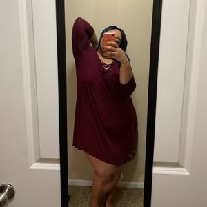 Long sleeve T-shirt dress